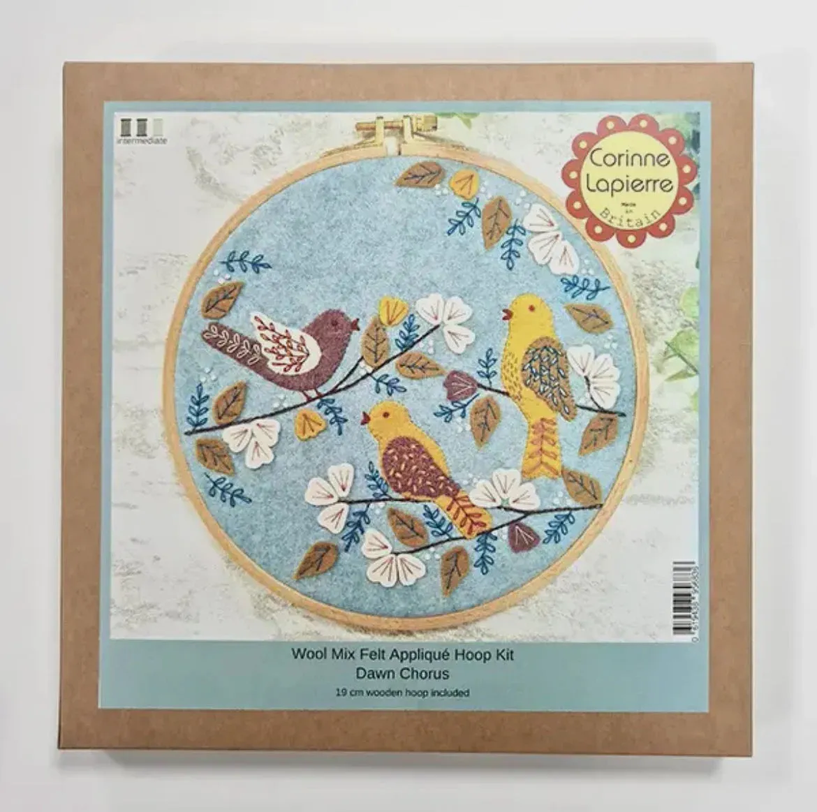 Dawn Chorus Applique Hoop Embroidery Craft Kit Gift, Bird Embroidery Craft Gift, Bird Lovers Gift, Birthday, Mothers Day Gift