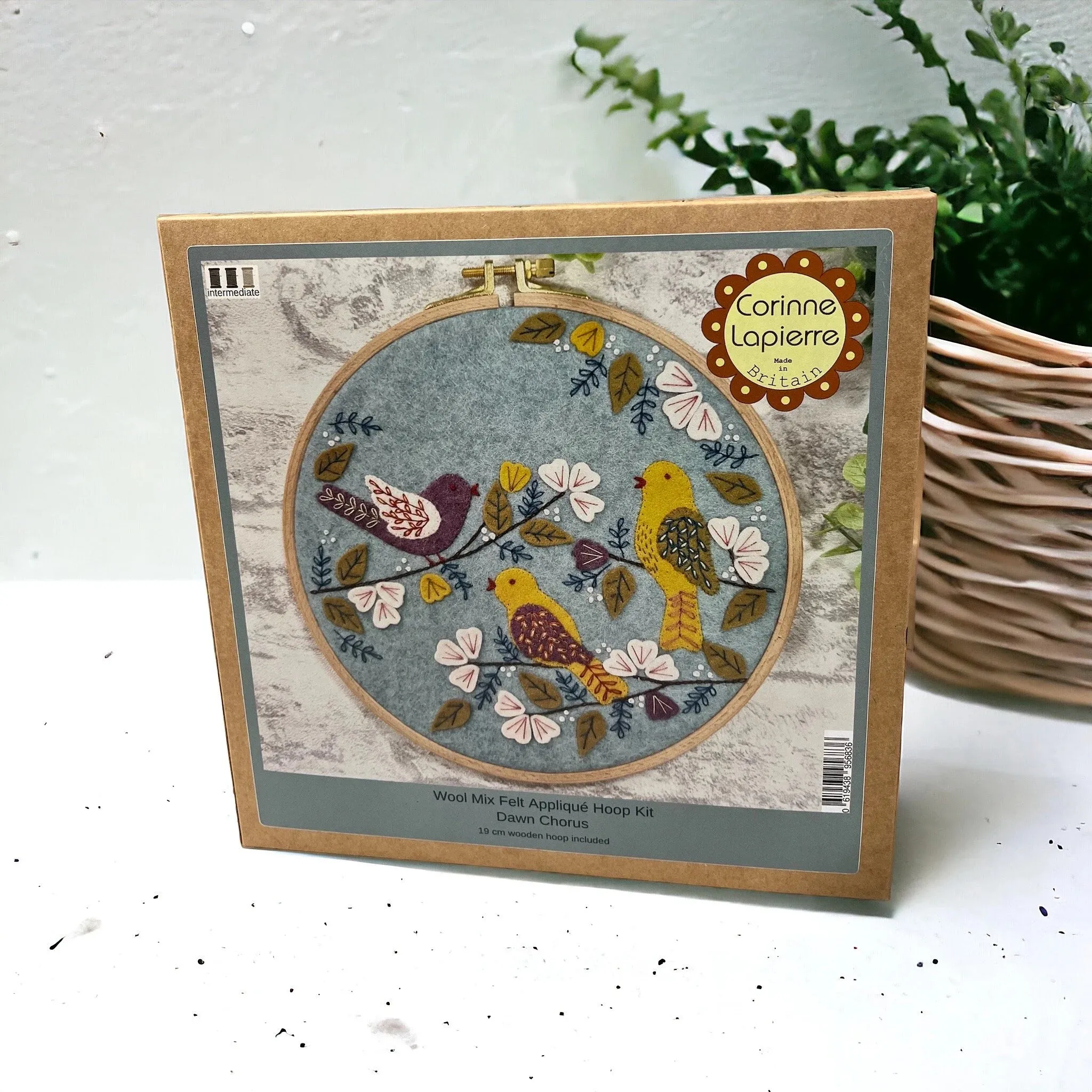 Dawn Chorus Applique Hoop Embroidery Craft Kit Gift, Bird Embroidery Craft Gift, Bird Lovers Gift, Birthday, Mothers Day Gift