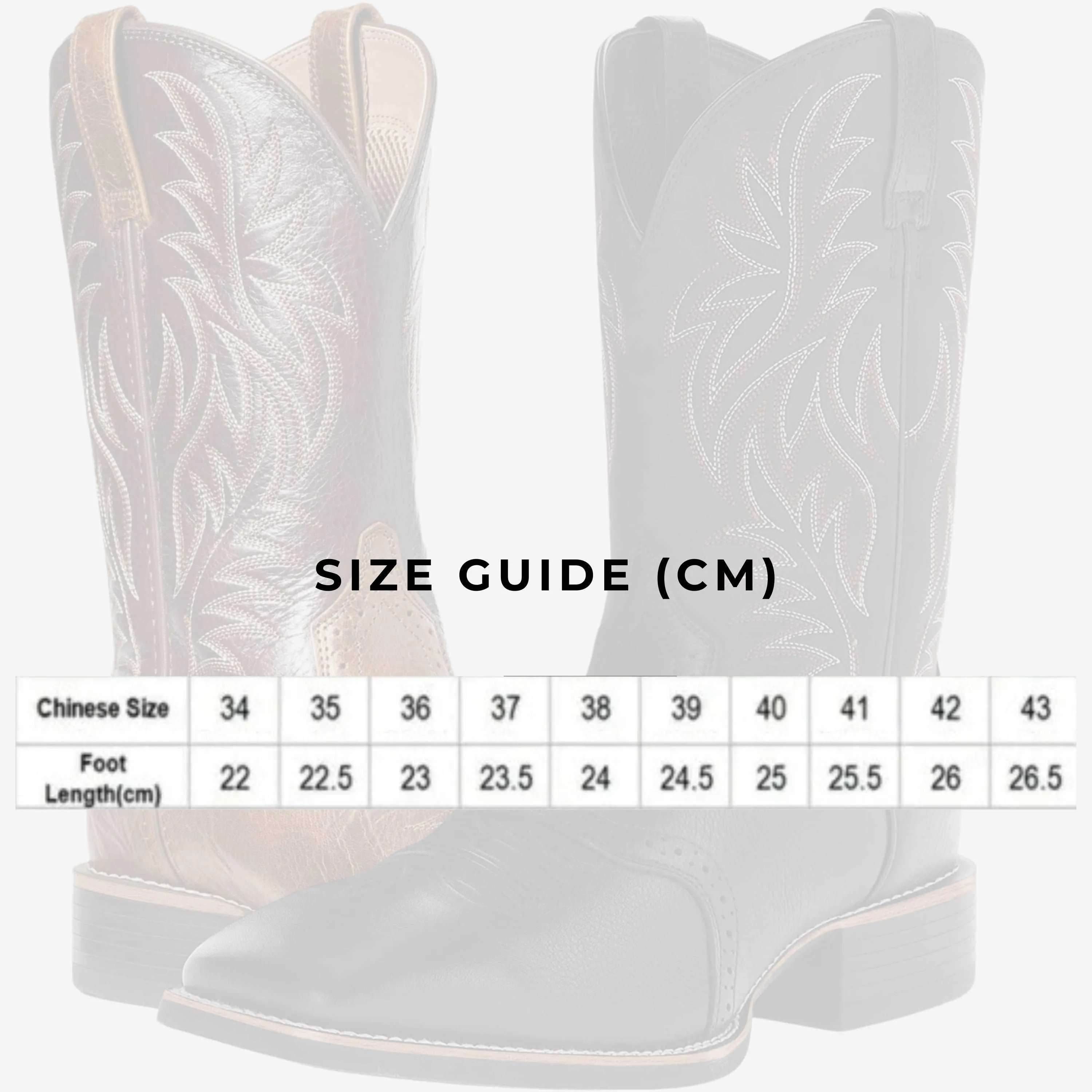 Women's Vintage Embroidered Stitching Wide Head Western Cowboy Boots